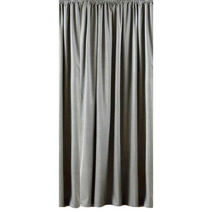 Matoc Designs Readymade Curtain 100 Blackout Textured Grey Taped