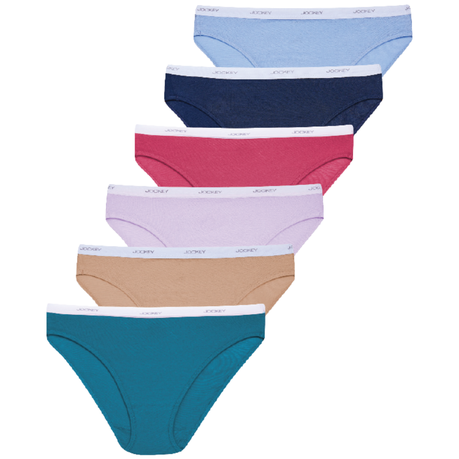 Jockey Ladies Underwear Great Value Cotton Bikini Panties - 6 Pack Image