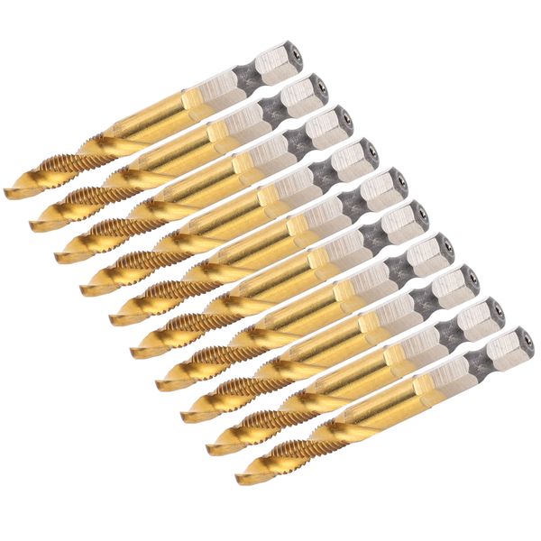 Hex Shank Tap Set M6 Spiral Flute 1/4