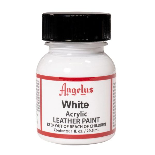 Angelus Acrylic Leather Paint - White 1oz