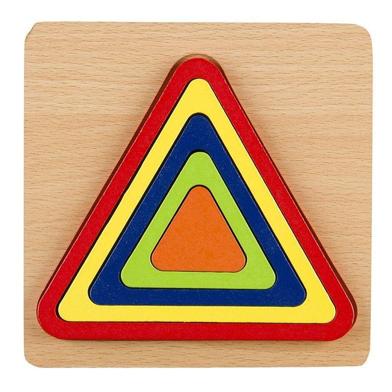 Geometric Puzzles Early Multicolored Toy Shape Triangle | Buy Online in ...