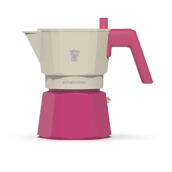 Pezzetti Future Express 3 Cup Stove Top Coffee Maker - Pink