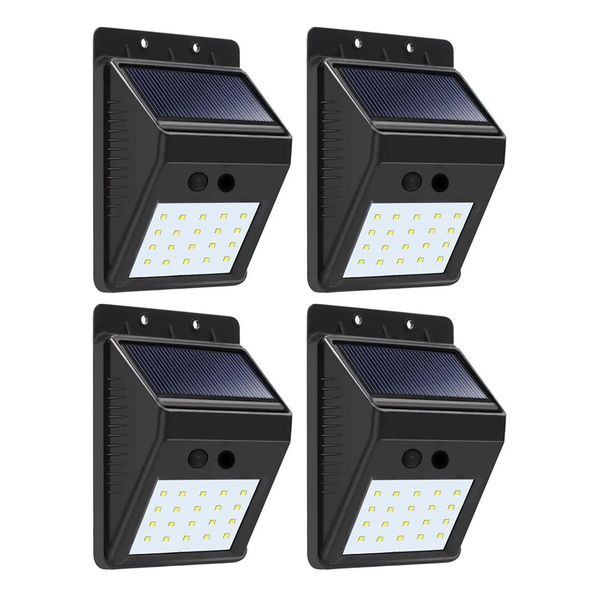 DH - 20LED Solar Wall Light - Set Of 4