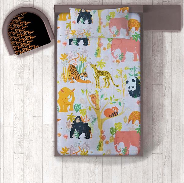 Kids Cotton Bedsheet With Pillow Cover- eMelaa