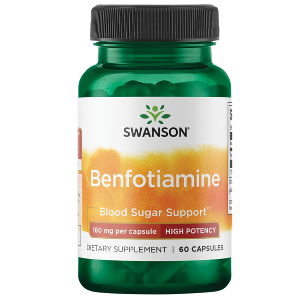 Swanson Benfotiamine - High Potency 160 mg - 60 Caps