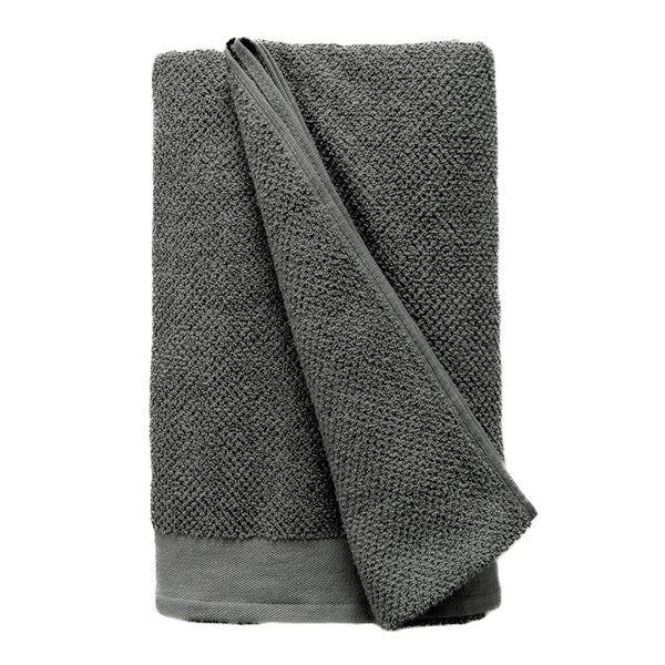 Textured Cotton Towel Charcoal Bath Sheets