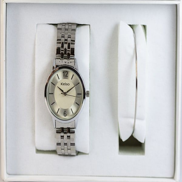 Kelso Ladies Base Metal Watch Set -Silver KYF006-02