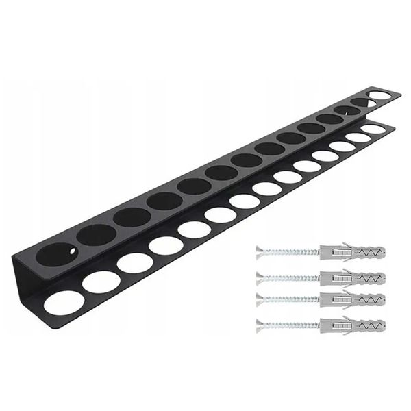 Heavy-Duty Wall-Mounted Tool Organizer - Metal Compatible with Universal