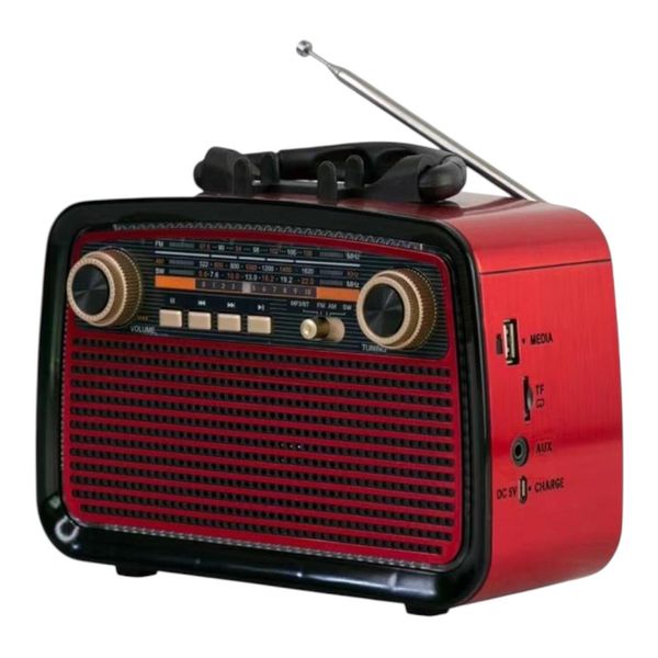 KBroad FM/AM/SW Rechargable Radio with Bluetooth Speaker