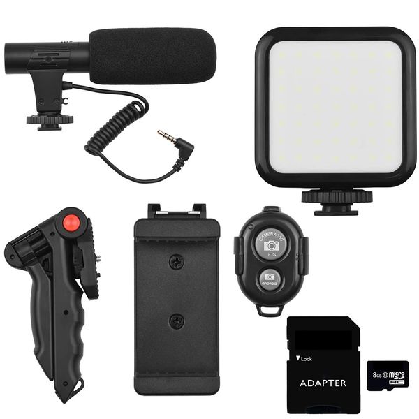 Live Video Streaming Package LED Video Light Plus Add On 8GB SD Card