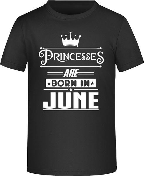 Princesses Are Born In June Birthday Tshirt