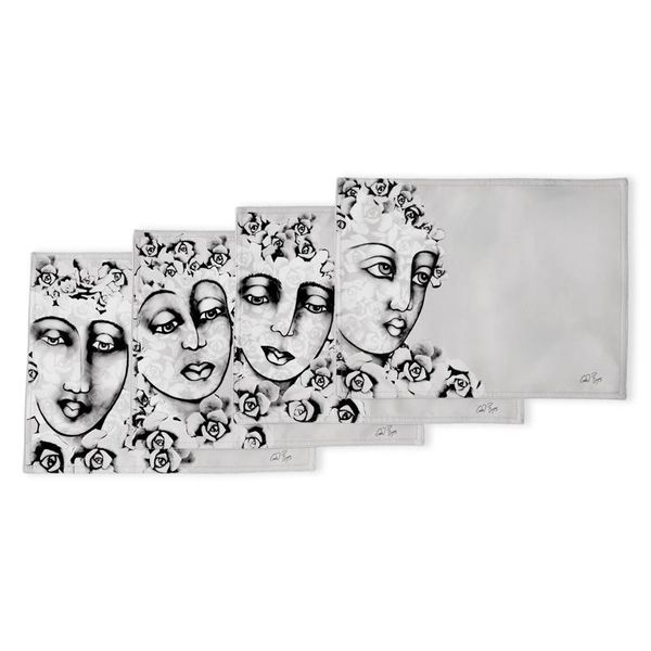 Carrol Boyes Placemat Set of 4 - Succulent Faces