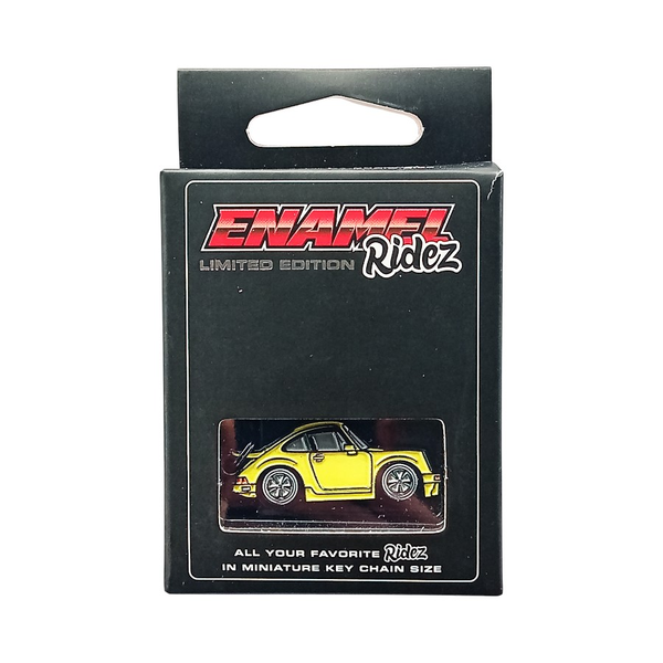 Porsche 911 RSR Yellow - Die-Cast Enamel Keychain