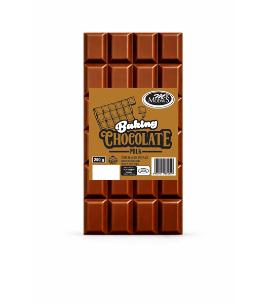 Brown Milk Melting Baking Chocolate 90 x 250 g Slabs - Modaks