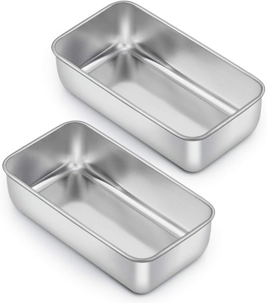 HOMGEM Loaf Pan for Baking Bread, 9 x 5Inch StainlessSteel Baking Loaf Pans