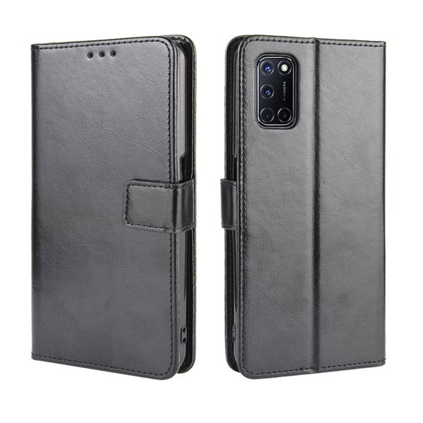 Crazy Horse Pattern Leather Protective Case Compatible With Motorola G35 5G