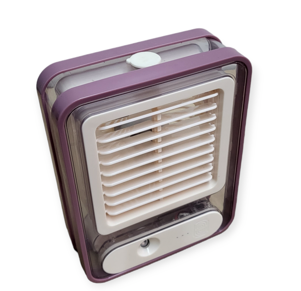 Rechargeable Touch Water Air Cooler Spray Fan 3 Speeds with LED Light