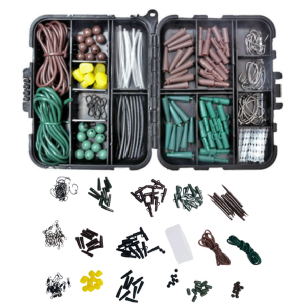 173 Piece Carp Specimen Fishing Tackle Kit Box