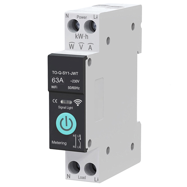 63A/32A Smart WiFi Circuit Breaker with Power Monitoring and Remote Control