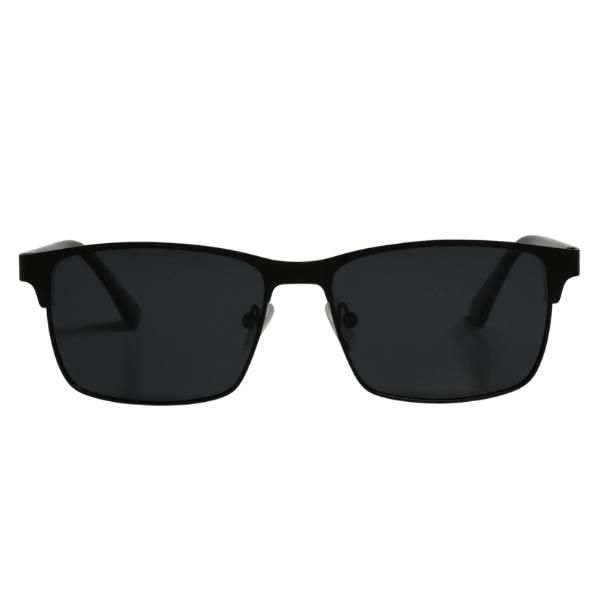 Superfine Tatum Rectangle Black Sunglasses