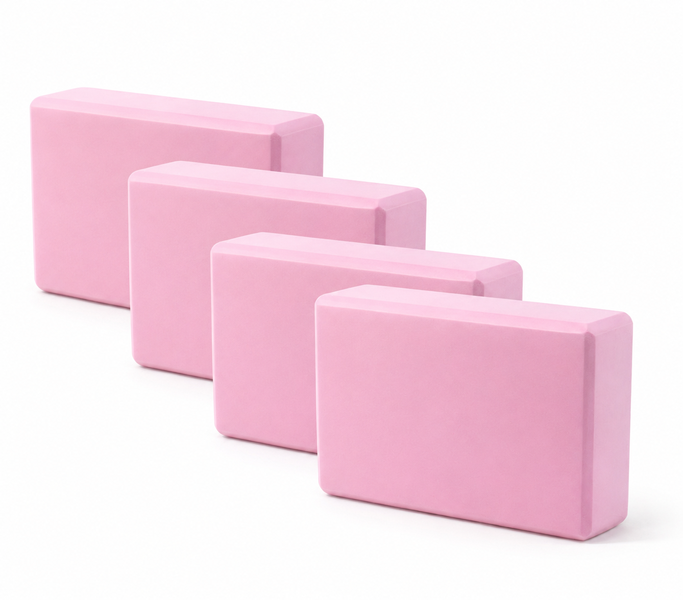 PANOLI Pink Yoga Block -PACK OF 4