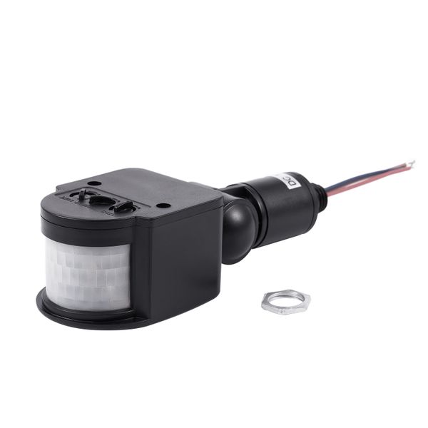 Outdoor 12V Dc Automatic Infrared Sensor Switch For Led Light Black