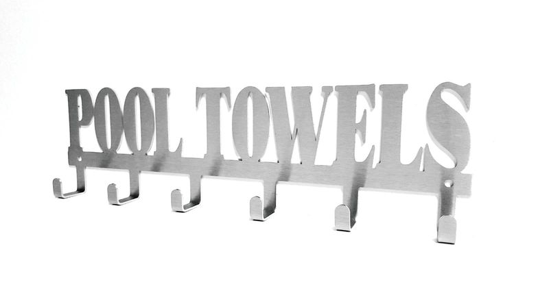 Pool Towels Large Outdoor Hanger - Stainless steel