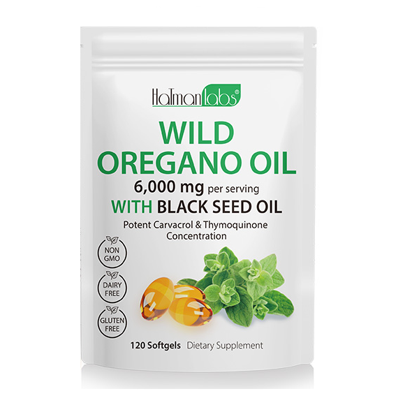 Hatmanlabs Wild Oregano Oil with Blackseed Oil 120 Softgels