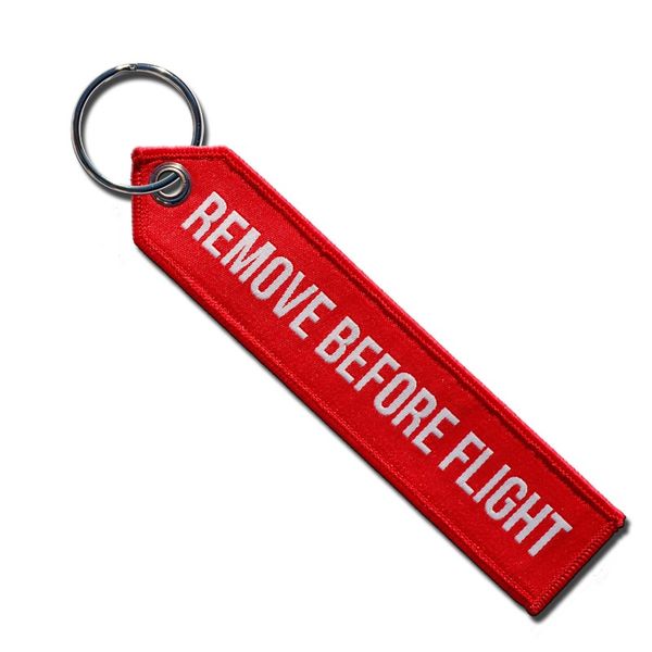 Remove Before Flight Official Key Ring - Red with Tip