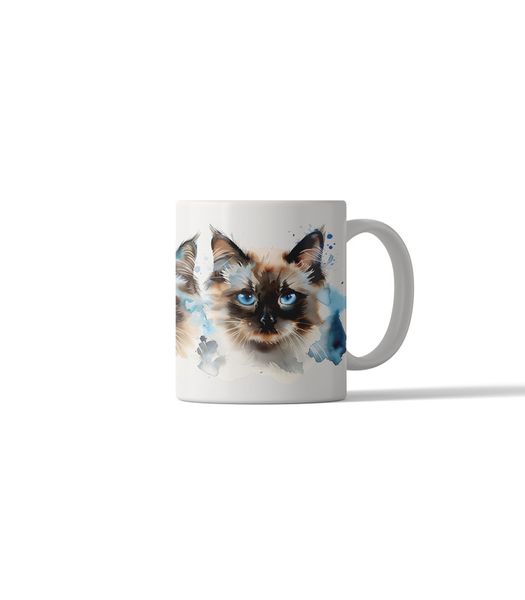 Cat Portrait 11oz DSG84 Printed Coffee Mug Gift