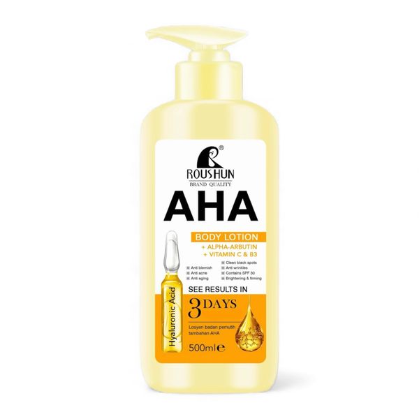 Roushun AHA Vitamin C &amp; B3 Brightening Moisturizing Body Lotion 500ml