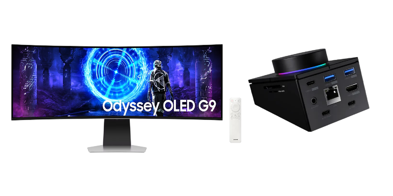 Samsung 49" Odyssey OLED G9 DQHD 0.03ms Gaming Monitor + CS 15-in-1 USB Hub