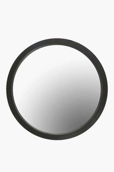 Round Decor Home Mirror, 40cm, Black
