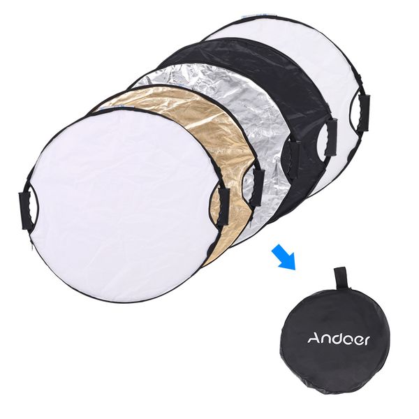 Andoer 60cm 5in1 Round Collapsible Multi-Disc Light Reflector