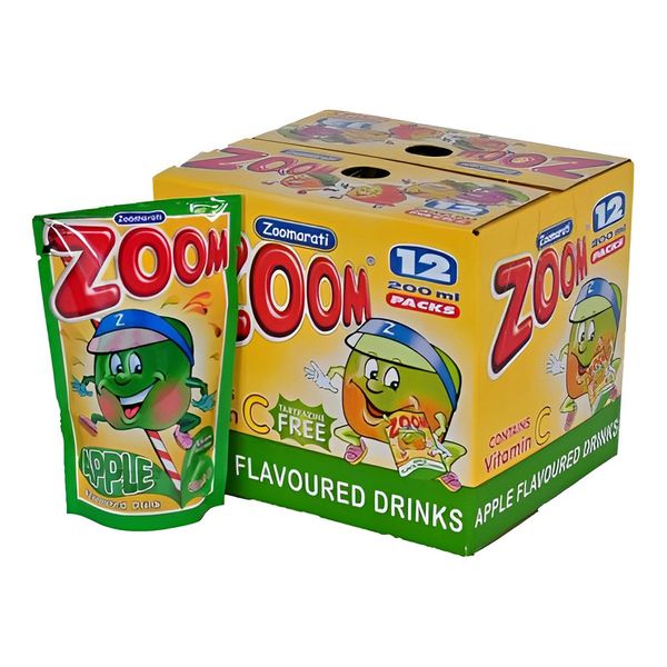 Zoom Apple Juice Pouches - Box of 12