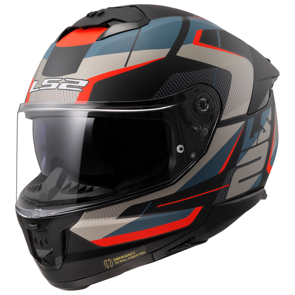 LS2 FF8O8 Stream II Road Black/Blue Helmet