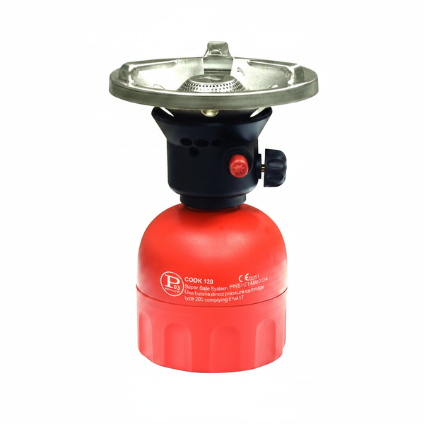 Eurogas Portable Piezo Camping Stove for Standard Butane Cartridge