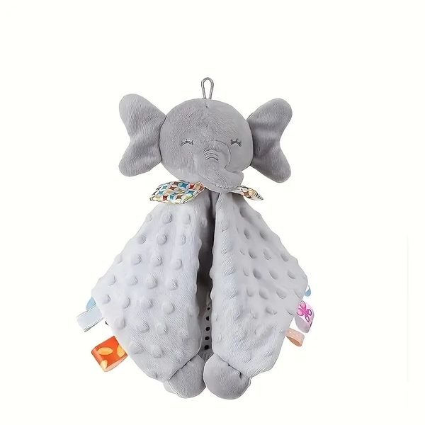 LANCI-Baby comforter Blanket Cuddle Blanket Cuddly Toy-Intelligent Elephant