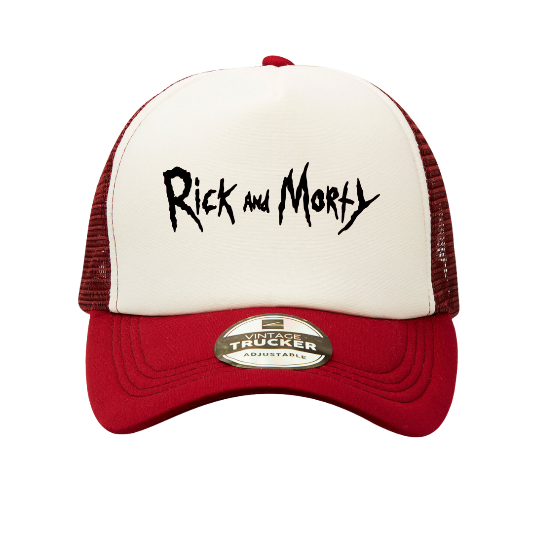 Graphical CPT Unisex Red and White Trucker Cap - Rick and Morty | Shop ...