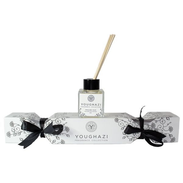Youghazi Festive Gift Cracker with Reed Diffuser Praline Oud 50ml