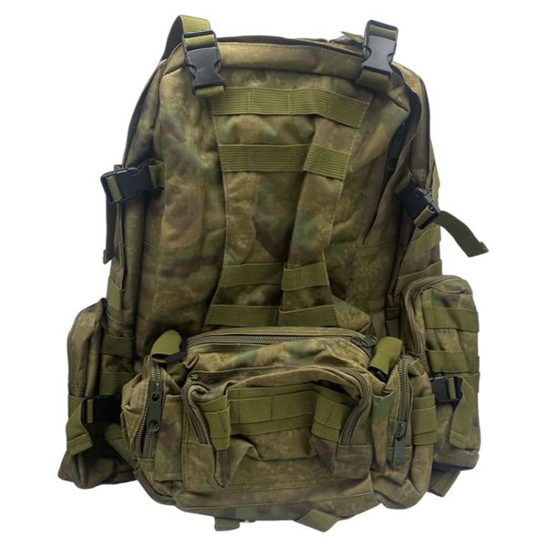50L Tactical Backpack with 3 Molle Pouches for Traveling
