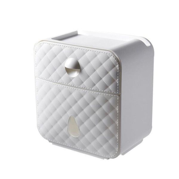 Wall Mounted Toilet Paper Shelf Waterproof Toilet Paper Tray Towel Holder