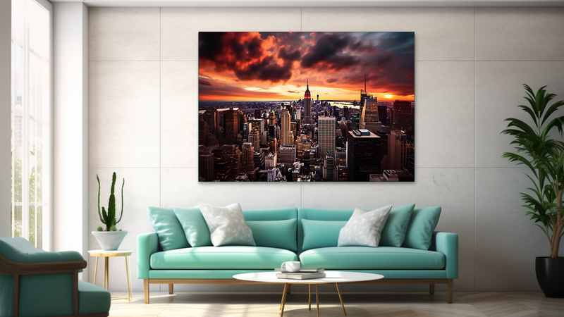 Canvas Wall Art - New York Skyline Abstract - JT0052