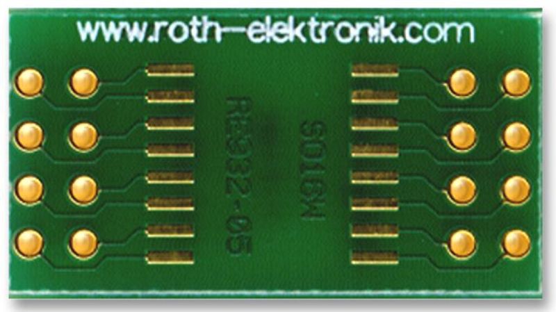 Roth Elektronik (RE931-01) Adaptor, SMD, Epoxy Glass Composite