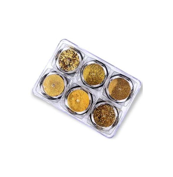 Chrome Powder &amp; Glitter Set - Gold