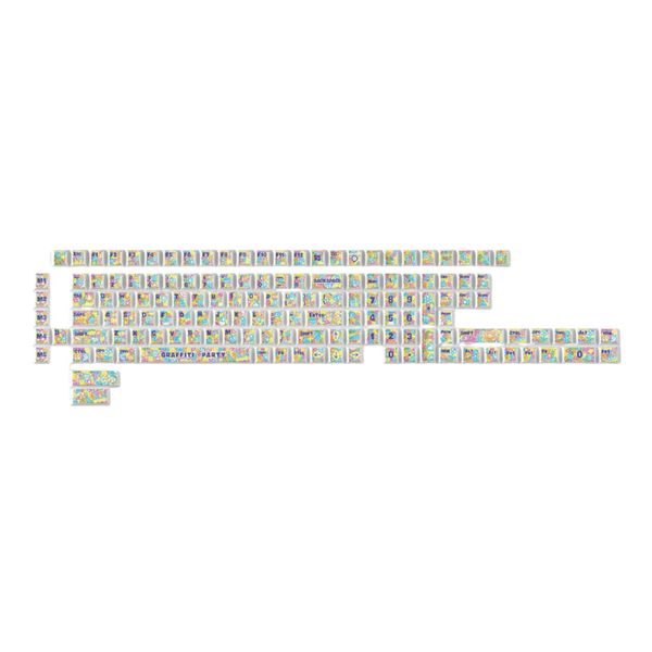 Keychron Graffiti Party - Cherry Profile Dye-Sub PBT Full Keycap Set