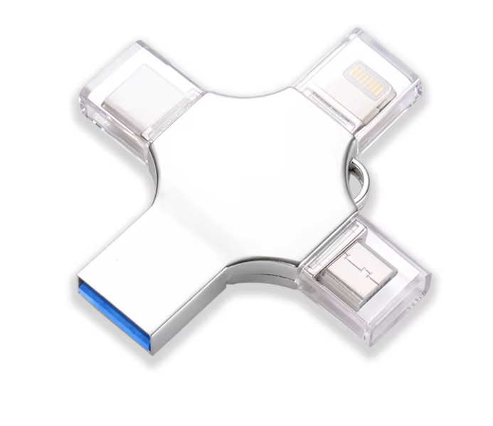 4IN1 1TB 2TB Pendrive For iPhone Android Type-C Copy Photo Videos Files