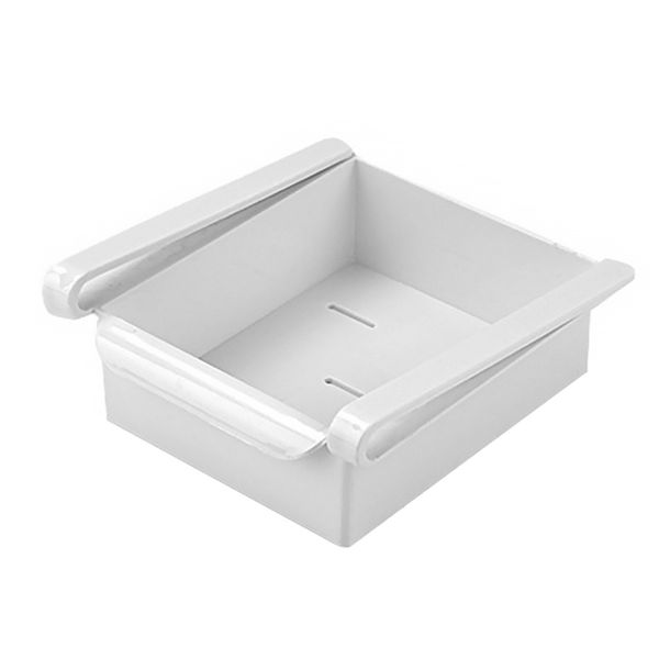 Multi-Purpose Refrigerator Under Shelf Storage Box Organizer - White
