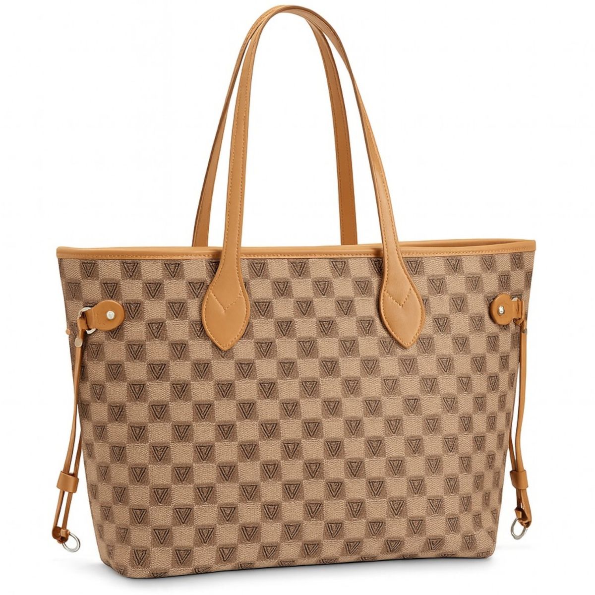 Ladies Vegan Leather Luxury Aesthetic Fashionable Large Tote Handbag