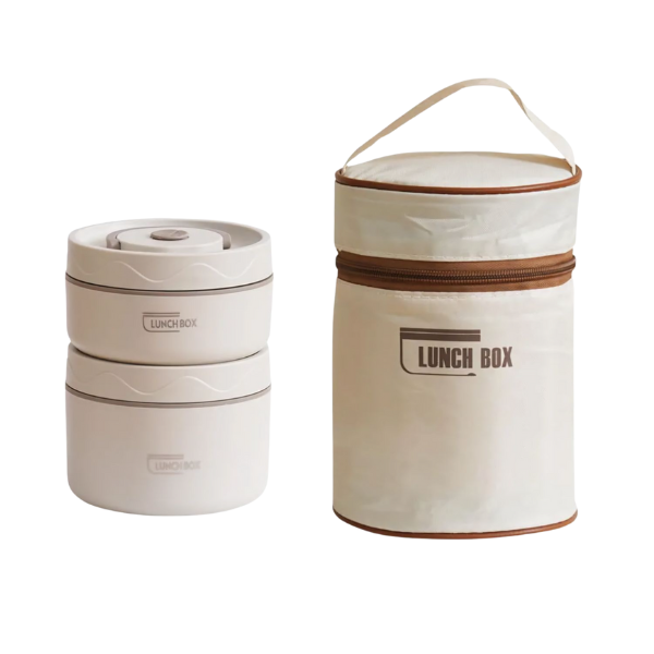 Urban Cart 2-Tier Thermal Lunch Box Set with Insulated Bag